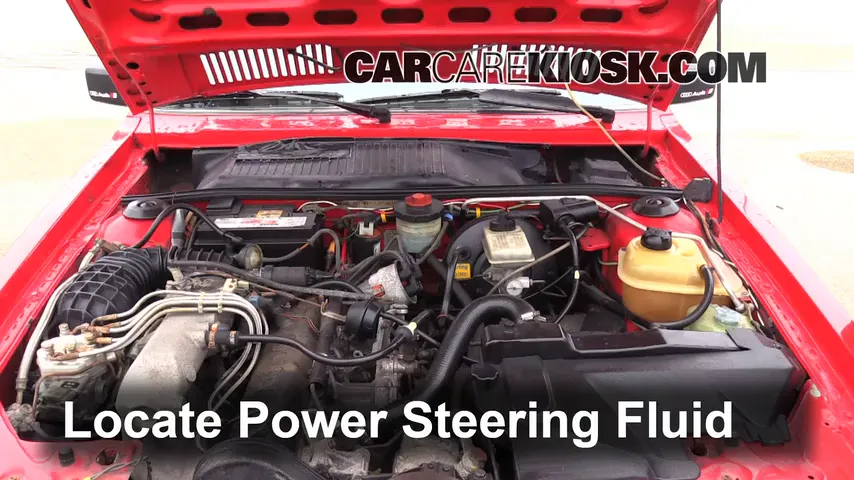1984 Audi Coupe 2.2L 5 Cyl. Power Steering Fluid Add Fluid